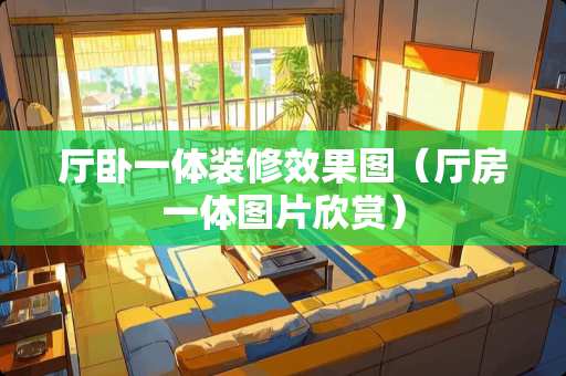 厅卧一体装修效果图（厅房一体图片欣赏）