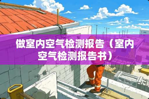 做室内空气检测报告（室内空气检测报告书）