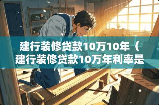 建行装修贷款10万10年（建行装修贷款10万年利率是多少）