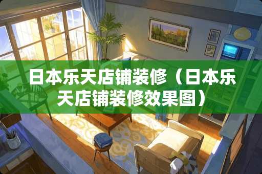 日本乐天店铺装修（日本乐天店铺装修效果图）