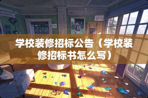 学校装修招标公告（学校装修招标书怎么写）