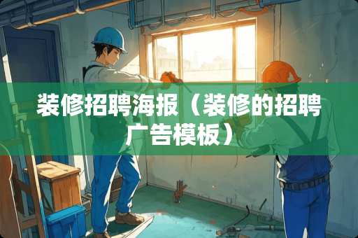 装修招聘海报（装修的招聘广告模板）
