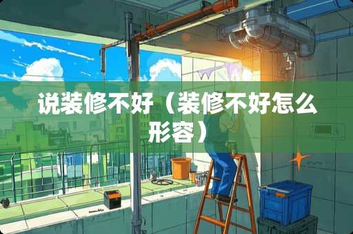 说装修不好（装修不好怎么形容）