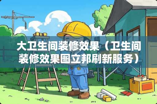 大卫生间装修效果（卫生间装修效果图立邦刷新服务）