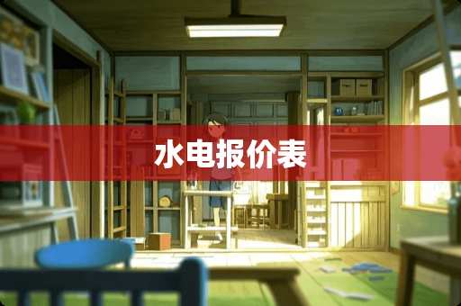 水电报价表