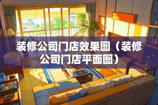 装修公司门店效果图（装修公司门店平面图）