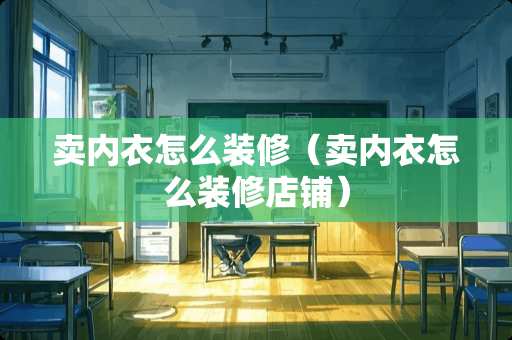 卖内衣怎么装修（卖内衣怎么装修店铺）