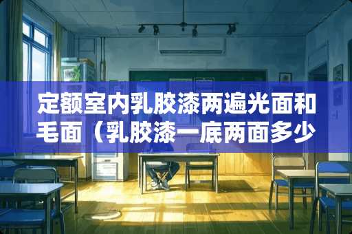 定额室内乳胶漆两遍光面和毛面（乳胶漆一底两面多少钱一平）