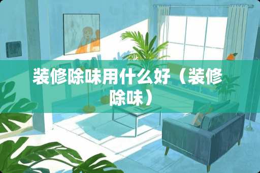 装修除味用什么好（装修 除味）
