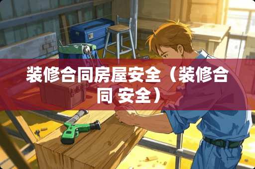 装修合同房屋安全（装修合同 安全）