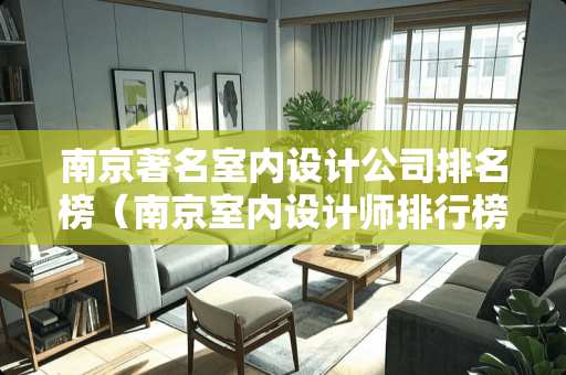 南京著名室内设计公司排名榜（南京室内设计师排行榜）