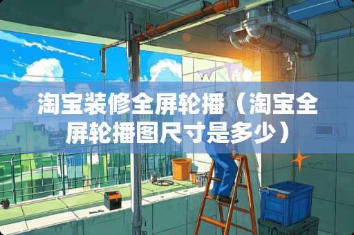 淘宝装修全屏轮播（淘宝全屏轮播图尺寸是多少）