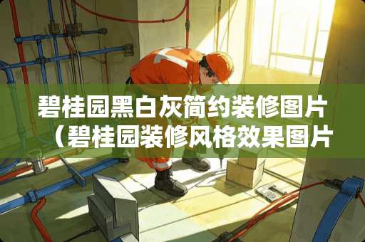 碧桂园黑白灰简约装修图片（碧桂园装修风格效果图片140）