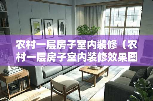 农村一层房子室内装修（农村一层房子室内装修效果图）
