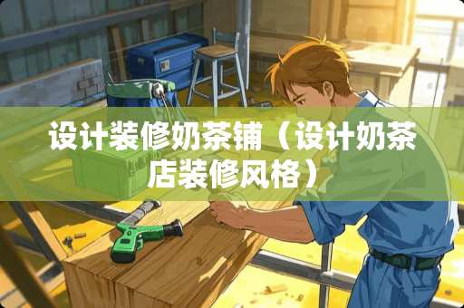 设计装修奶茶铺（设计奶茶店装修风格）
