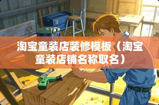 淘宝童装店装修模板（淘宝童装店铺名称取名）