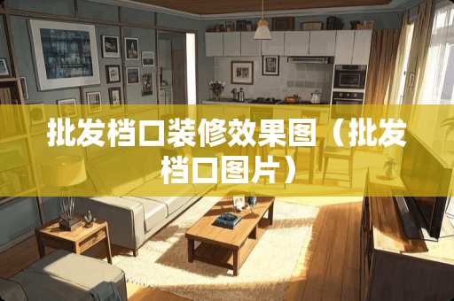 批发档口装修效果图（批发档口图片）