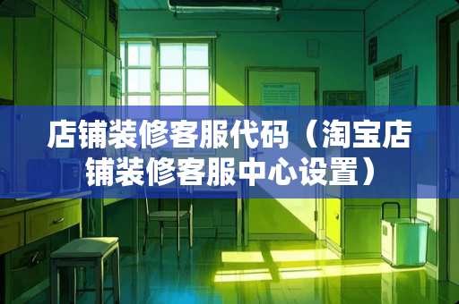 店铺装修客服代码（淘宝店铺装修客服中心设置）