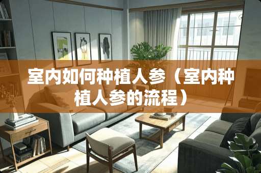 室内如何种植人参（室内种植人参的流程）