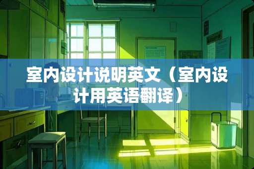 室内设计说明英文(室内设计用英语翻译) 室内设计说明英文(室内设计用英语翻译)