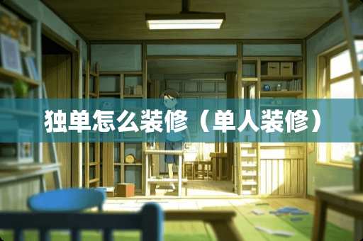独单怎么装修（单人装修）