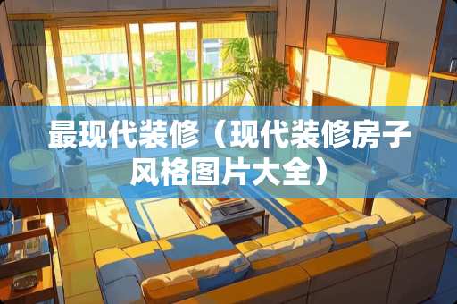 最现代装修（现代装修房子风格图片大全）