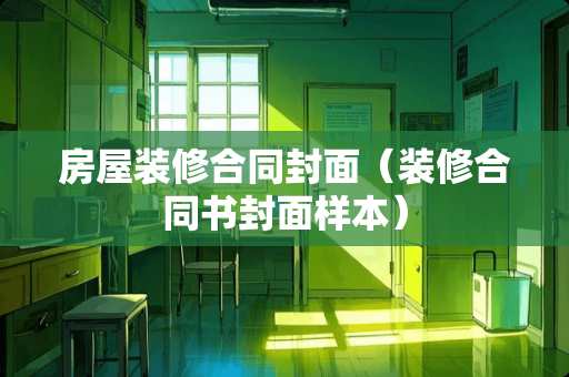 房屋装修合同封面（装修合同书封面样本）