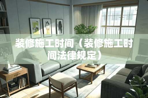 装修施工时间（装修施工时间法律规定）