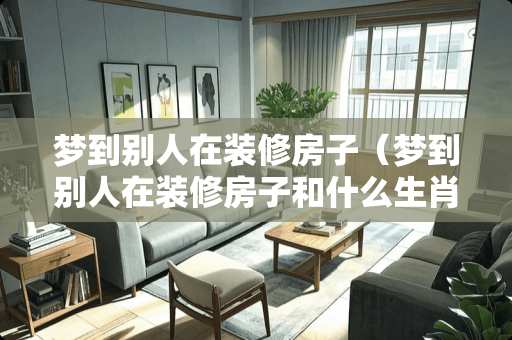 梦到别人在装修房子（梦到别人在装修房子和什么生肖有关）