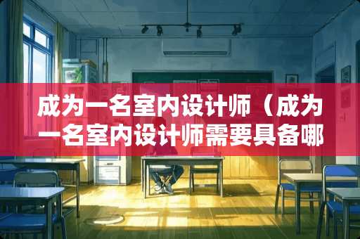 成为一名室内设计师（成为一名室内设计师需要具备哪些条件）