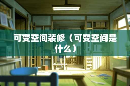 可变空间装修（可变空间是什么）