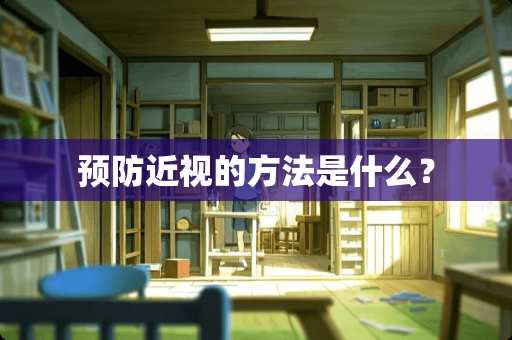 预防近视的方法是什么？