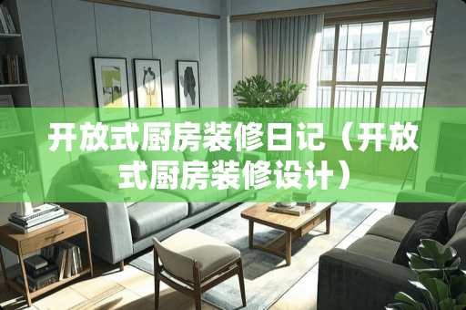 开放式厨房装修日记（开放式厨房装修设计）