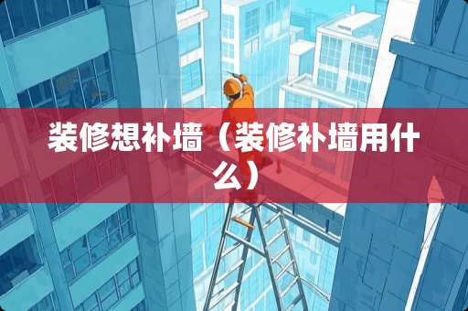 装修想补墙（装修补墙用什么）