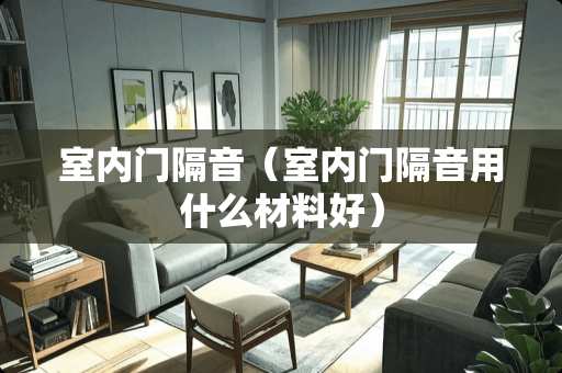 室内门隔音（室内门隔音用什么材料好）