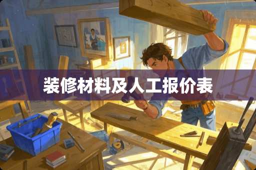 装修材料及人工报价表