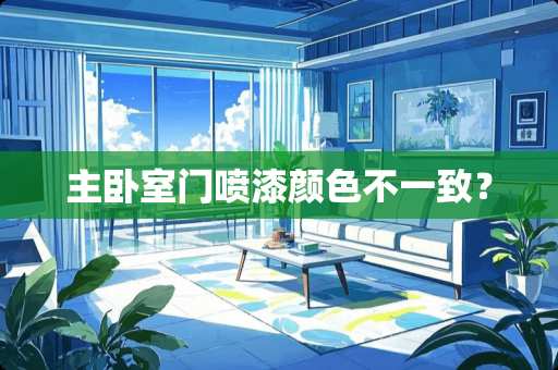 主卧室门喷漆颜色不一致？