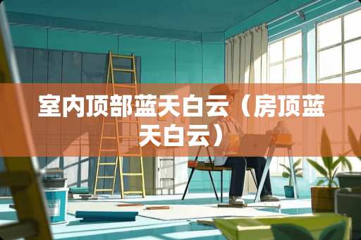 室内顶部蓝天白云（房顶蓝天白云）