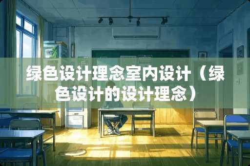绿色设计理念室内设计（绿色设计的设计理念）