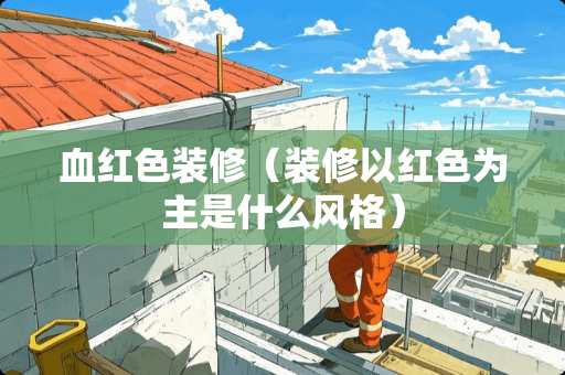 血红色装修（装修以红色为主是什么风格）