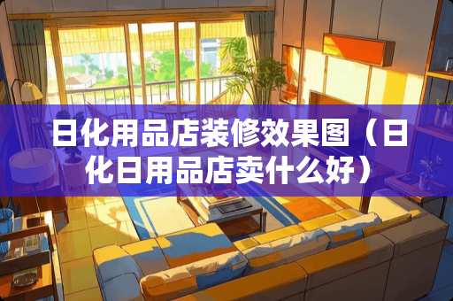 日化用品店装修效果图（日化日用品店卖什么好）