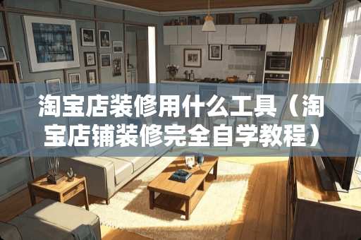 淘宝店装修用什么工具（淘宝店铺装修完全自学教程）