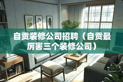 自贡装修公司招聘（自贡最厉害三个装修公司）