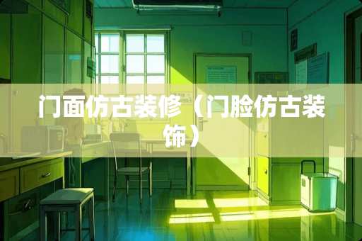 门面仿古装修（门脸仿古装饰）