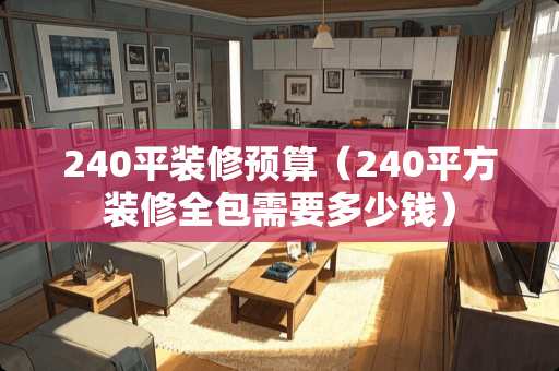 240平装修预算（240平方装修全包需要多少钱）