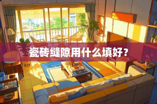 瓷砖缝隙用什么填好？