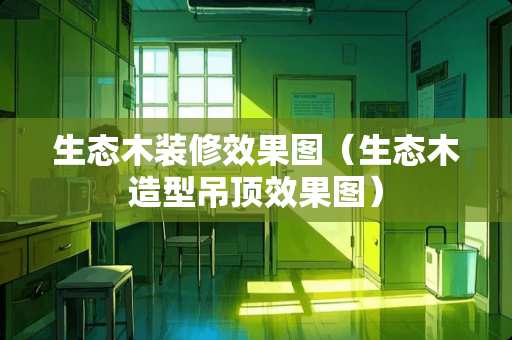 生态木装修效果图（生态木造型吊顶效果图）