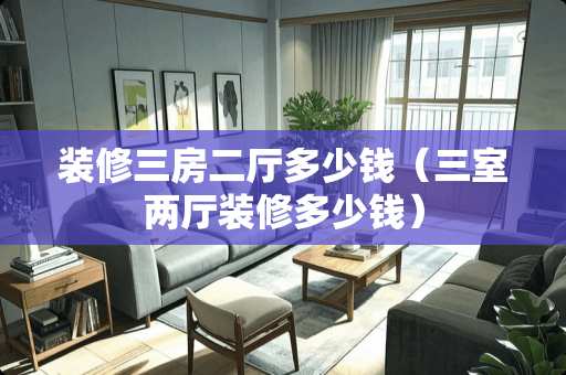 装修三房二厅多少钱（三室两厅装修多少钱）