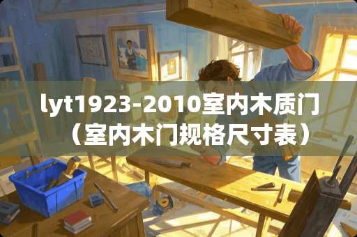 lyt1923-2010室内木质门（室内木门规格尺寸表）