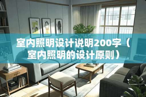 室内照明设计说明200字（室内照明的设计原则）